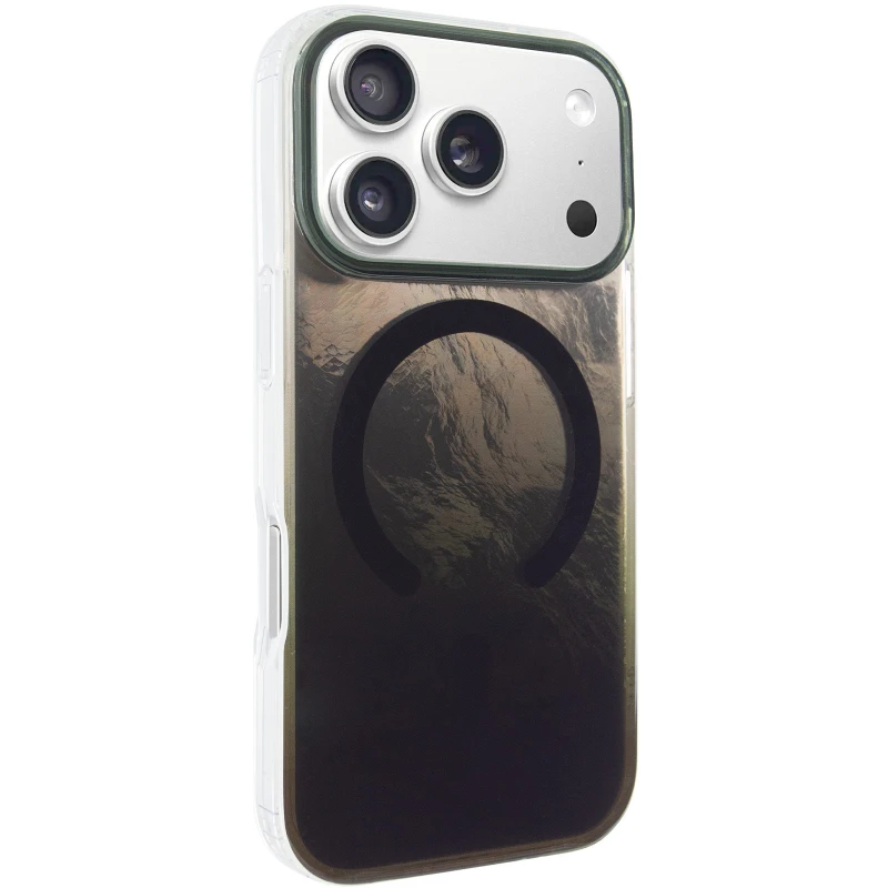 Силіконовий чохол Shiny Mountain (MagFit) для Apple iPhone 17 Pro Max (6.9") – Black. Фото 1 з 8