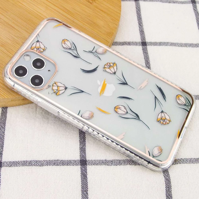 TPU+PC чохол з квітами на Apple iPhone 11 Pro (5.8") – Тюльпани. Фото 2 з 3