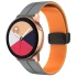 Силіконовий ремінець Classy для Smart Watch 20mm – Grey / Orange. Фото 1 з 2