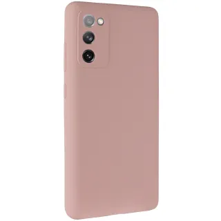 Чехол Silicone Case Lakshmi Premium з закритою камерою на Samsung Galaxy S20 FE — Розовый / Pink Sand