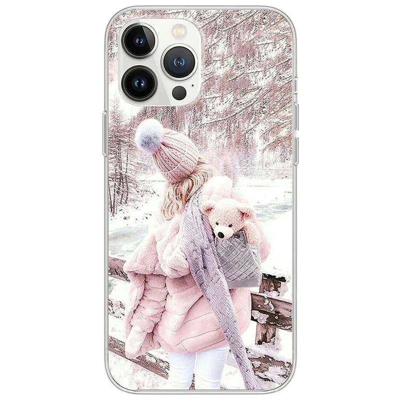 

TPU чохол Winter story на Apple iPhone XS (5.8") (Girl and bear)