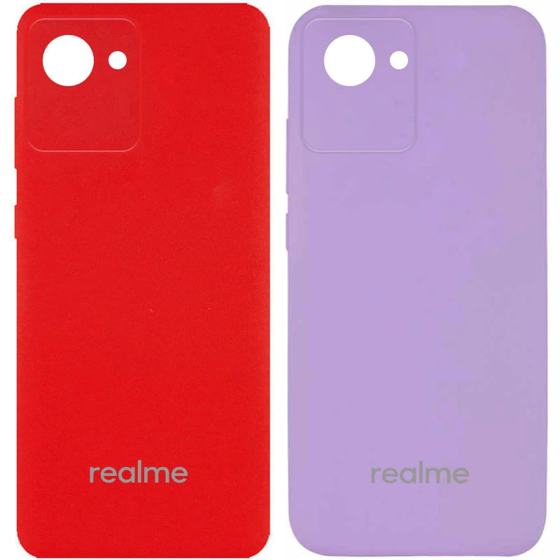 

Чохол Silicone Case з закритим низом та захистом камери на Realme C30