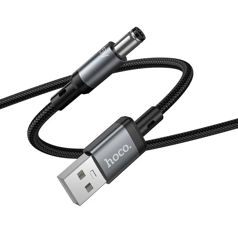 Кабель живлення для роутера/модема Hoco X129 Advantage USB-DC 5V (1m) – Black. Фото 5 з 6