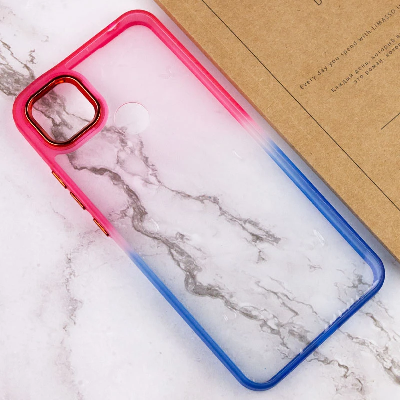 Силиконовый чехол фреш для Xiaomi Redmi 9C – Синий / Розовый. Фото 5 из 6