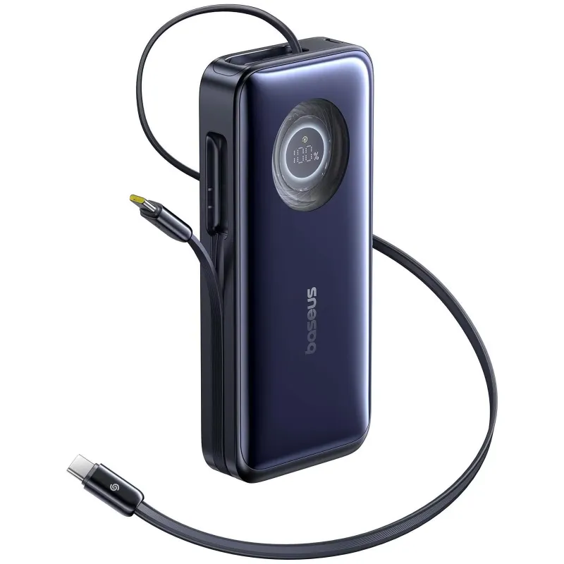 Портативний ЗП Power Bank Baseus EnerCore CR11 PD100W with cable 20000 mAh (PPNMS) – Cosmic Black. Фото 1 з 6