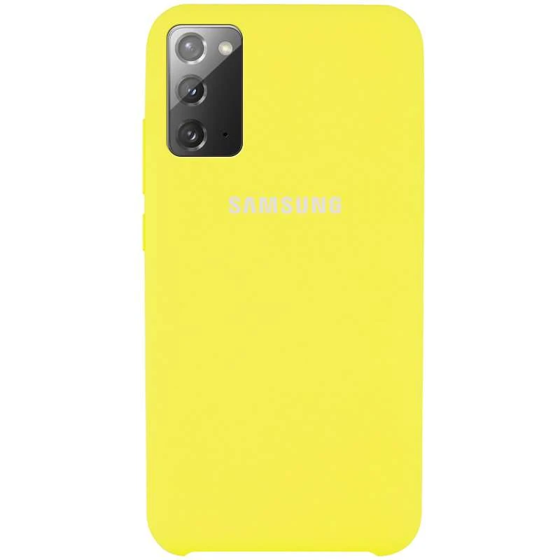 

Чохол Silicone Case Premium на Samsung Galaxy Note 20 (Жовтий / Bright Yellow)
