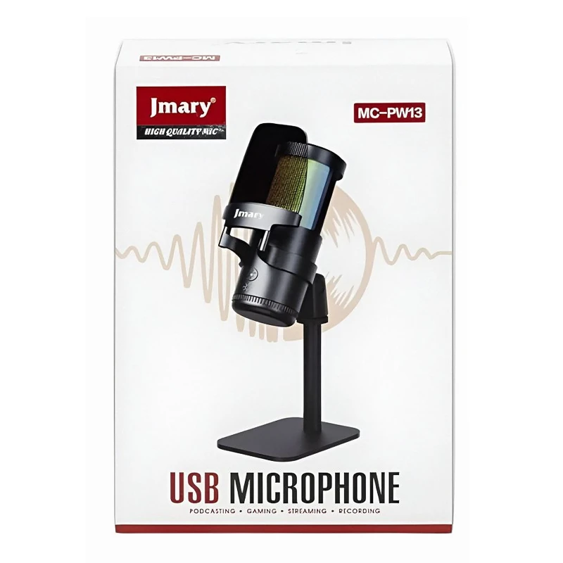 Мікрофон конденсаторний для гейминга Jmary MC-PW13 – Black. Фото 6 з 6