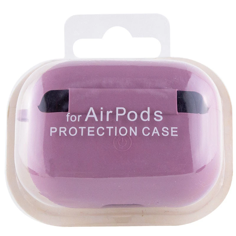 Силіконовий футляр з мікрофіброю для навушників Airpods Pro 2 – Ліловий / Lilac Pride. Фото 5 з 5