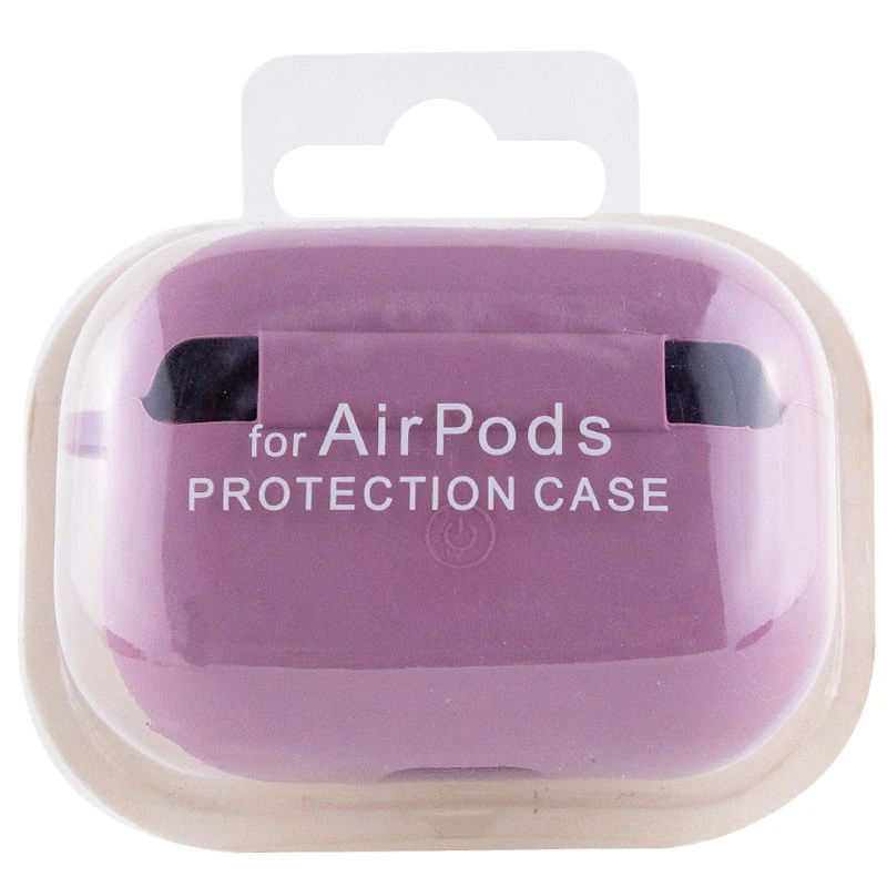Силіконовий футляр з мікрофіброю для навушників Airpods Pro 3 – Ліловий / Lilac Pride. Фото 4 з 4