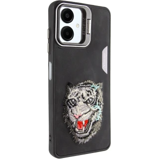TPU+PC чохол з тваринами для Samsung Galaxy A06 — Black Tiger