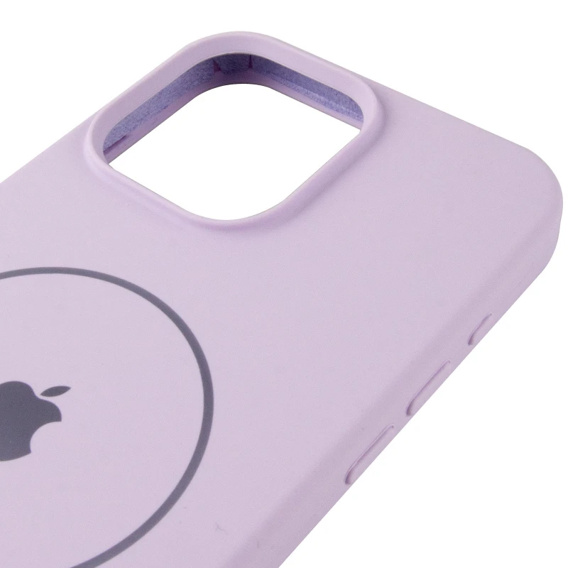 Чохол Silicone Case Full Protective (AA) V2 with MagSafe для Apple iPhone 13 Pro Max (6.7") – Бузковий / Lilac. Фото 5 з 6