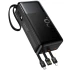 Портативное ЗУ Power Bank Hoco J156B Founder 22.5W+PD20W with four cables 30000 mAh – Black. Фото 4 из 6