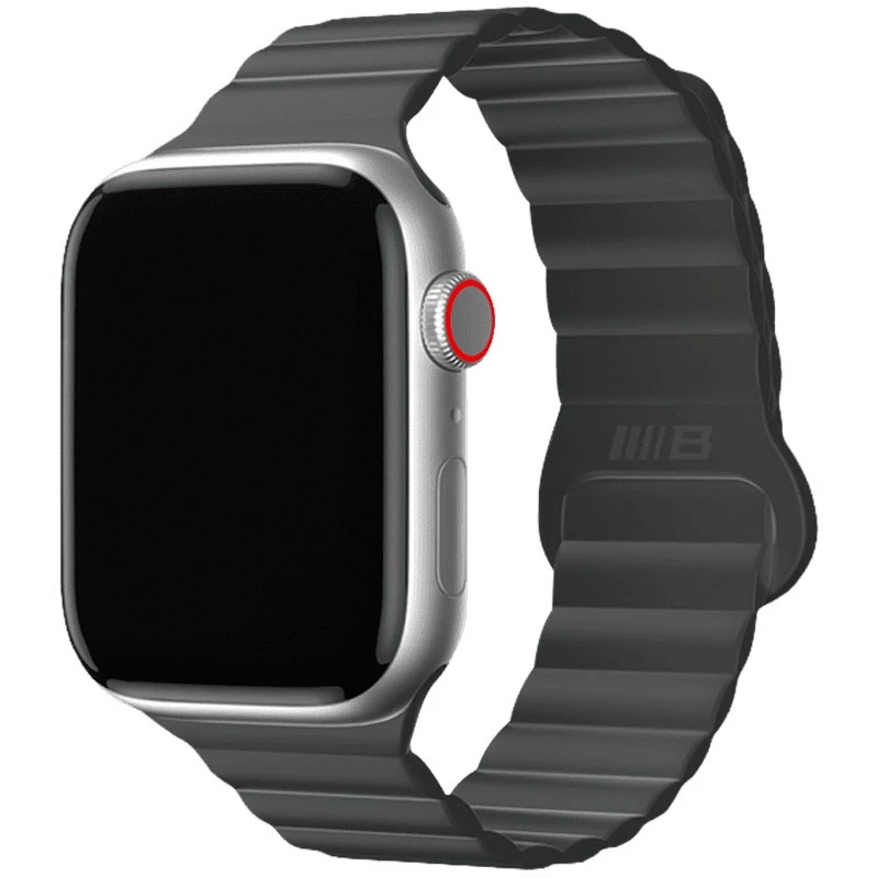 Ремінець BlueO Magnetic Silicone для Apple Watch 42(ser.1-3)/44/45/46/49mm – Black. Фото 1 з 2