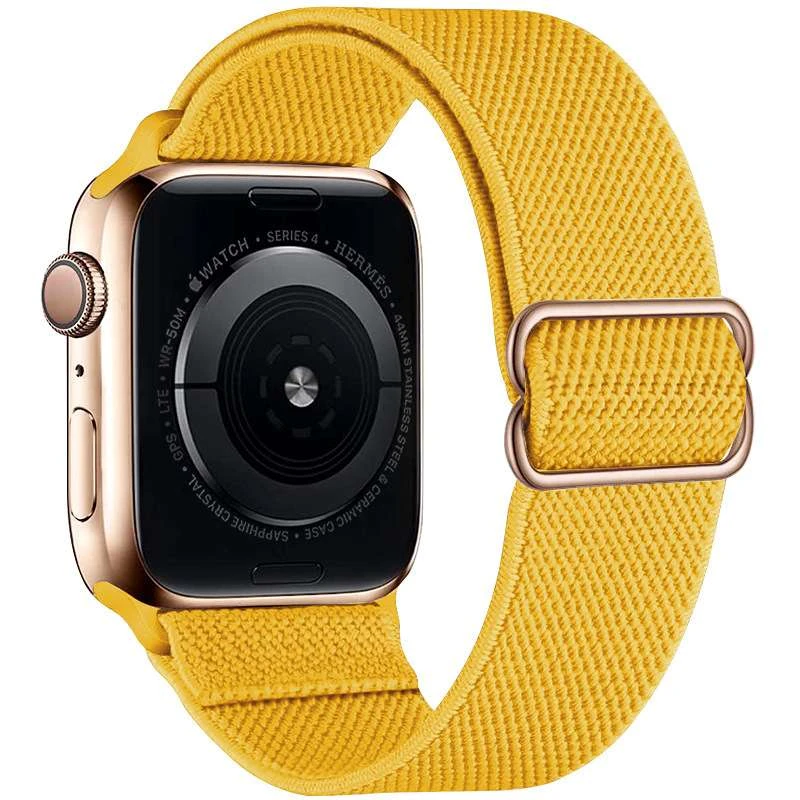 

Ремешок тканевый с затяжкой для Apple Watch 38/40mm (Yellow)