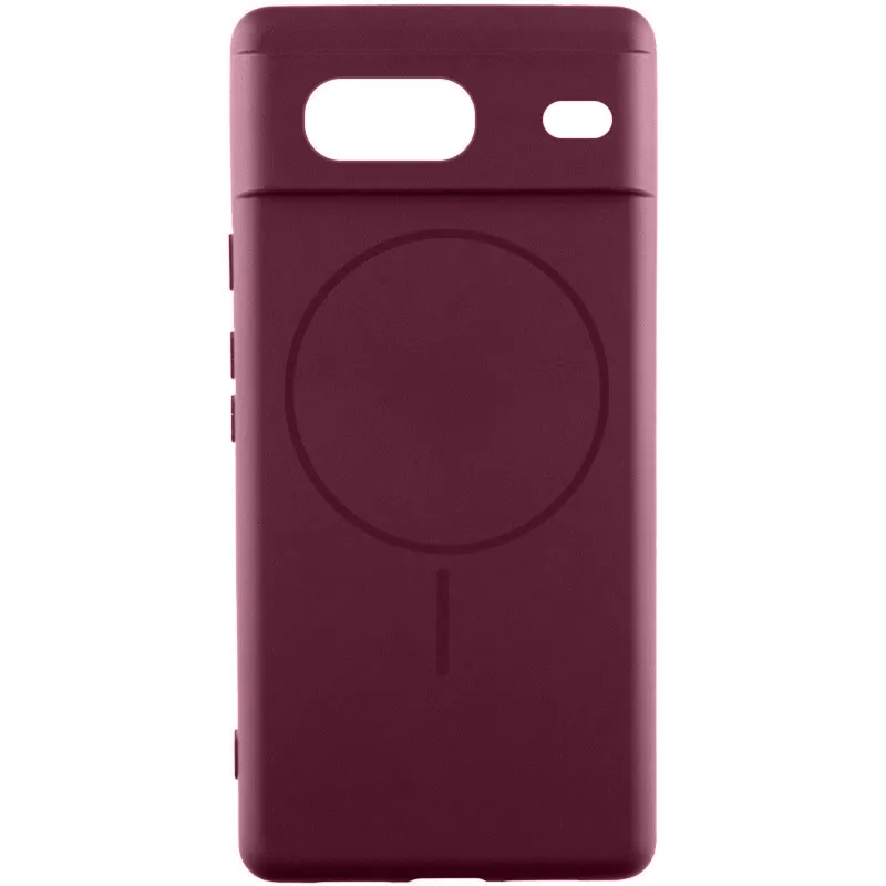 Чохол Silicone Cover Lakshmi Full Camera (AA) with Magnetic Fit для Google Pixel 7 – Бордовий / Marsala. Фото 1 з 1