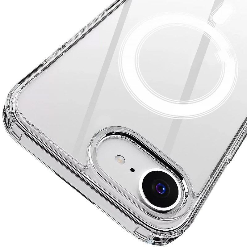 Прозрачный TPU чехол с MagSafe на Apple iPhone 17e (6.1") – Clear. Фото 13 из 15