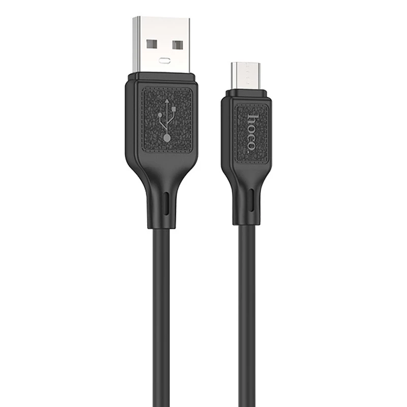 Дата кабель Hoco X90 Cool silicone USB to MicroUSB (1m) – Black. Фото 1 з 5