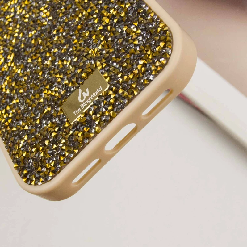 TPU чохол Bling World Rock Diamond на Apple iPhone 12 (6.1") – Золотий. Фото 7 з 7