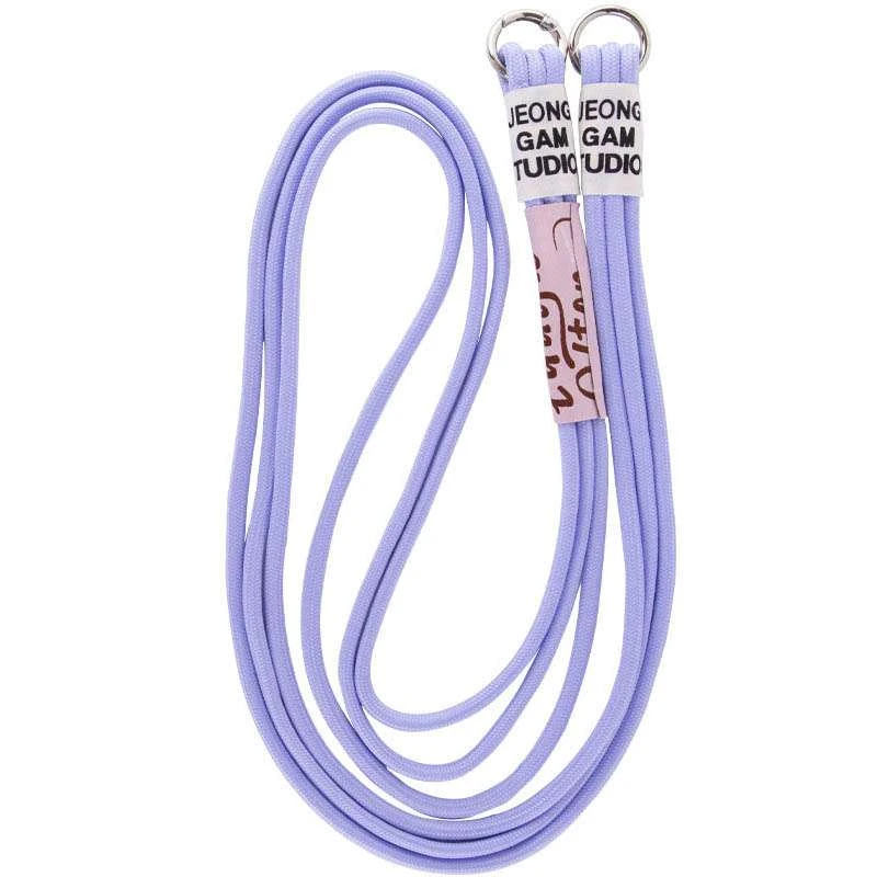 Чохол Cord case Ukrainian style з довгим кольоровим ремінцем на Apple iPhone XR (6.1") – Бузковий. Фото 4 з 4