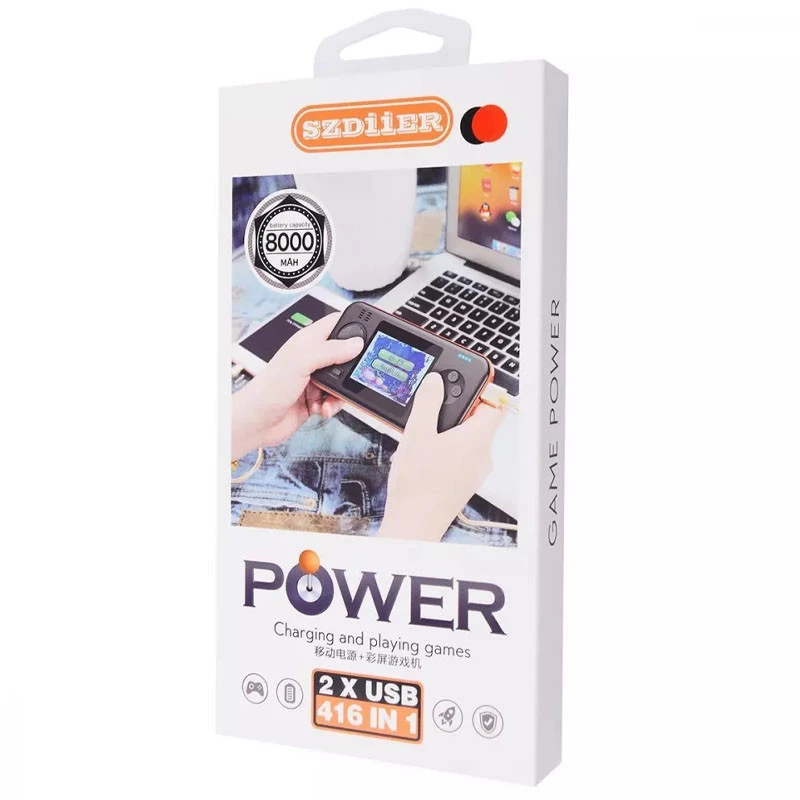 Портативная ігрова консоль G-416 + Power Bank 8000 mAh – White. Фото 3 з 3