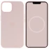 Чехол Silicone case (AAA) with Magsafe and Animation для Apple iPhone 13 (6.1") – Розовый / Chalk Pink. Фото 1 из 7