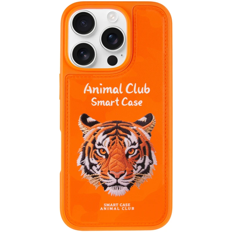 TPU+PC чохол Animal Club для Apple iPhone 16 Pro – Hermes Orange. Фото 1 з 7