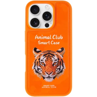 TPU+PC чохол Animal Club для Apple iPhone 16 Pro — Hermes Orange