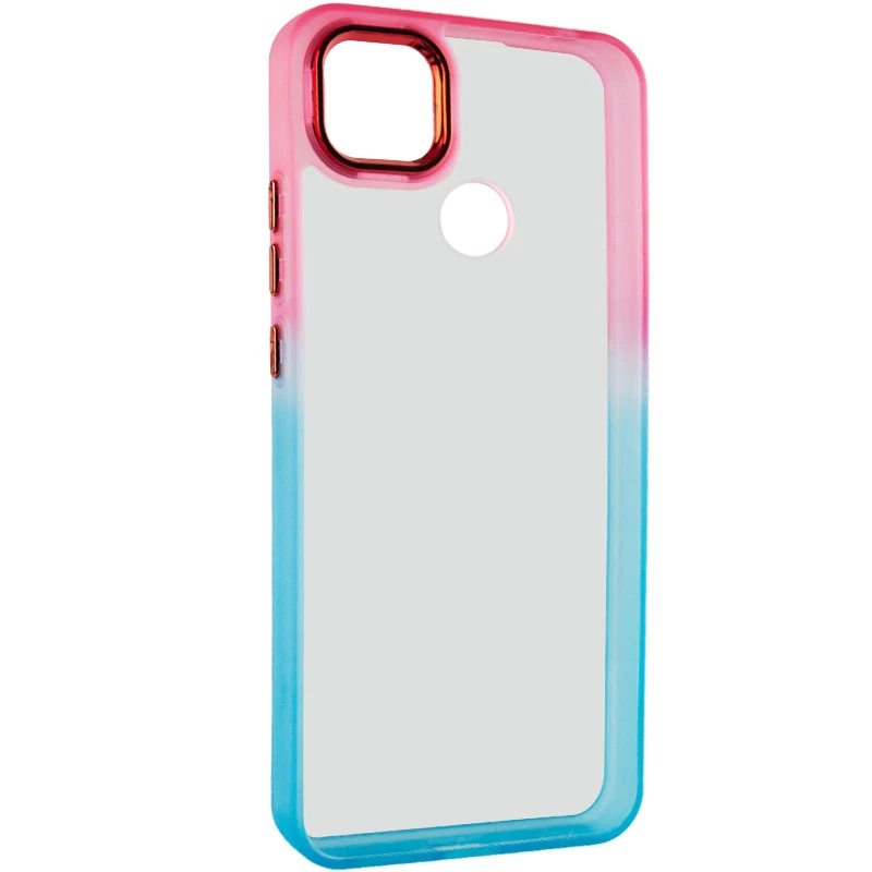 Силиконовый чехол фреш для Xiaomi Redmi 9C – Бирюзовый / Розовый. Фото 3 из 6