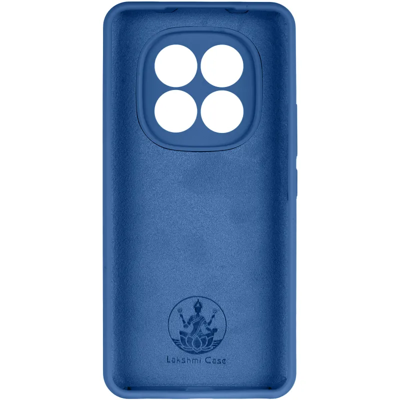 Чехол Silicone Case Lakshmi Premium з закритою камерою на Xiaomi Redmi Note 15 Pro 4G – Синий / Denim Blue. Фото 4 из 6