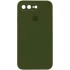 Чехол Silicone Case Square с защитой камеры для Apple iPhone 7 plus / 8 plus – Зеленый / Dark Olive. Фото 1 из 1