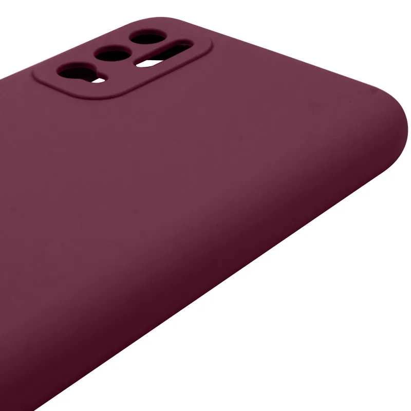 Чехол Silicone Case Lakshmi Premium з закритою камерою на Xiaomi Redmi Note 10 5G – Бордовый / Plum. Фото 5 из 6