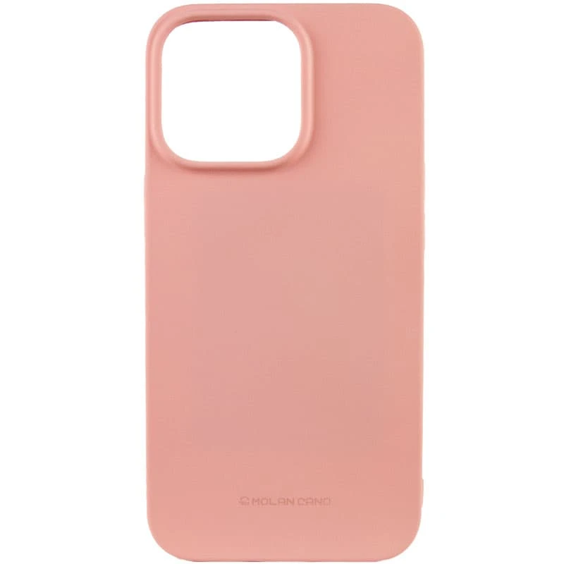

Силиконовый чехол Molan Cano Smooth для Apple iPhone 13 Pro (6.1") (Розовый), Рожевий