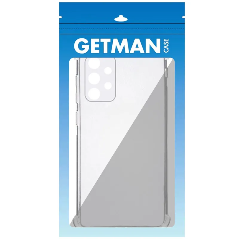 Ультратонкий силіконовий чохол GETMAN з критими бортами та камерою для Samsung Galaxy A72 4G / A72 5G – Безбарвний (прозорий). Фото 2 з 2
