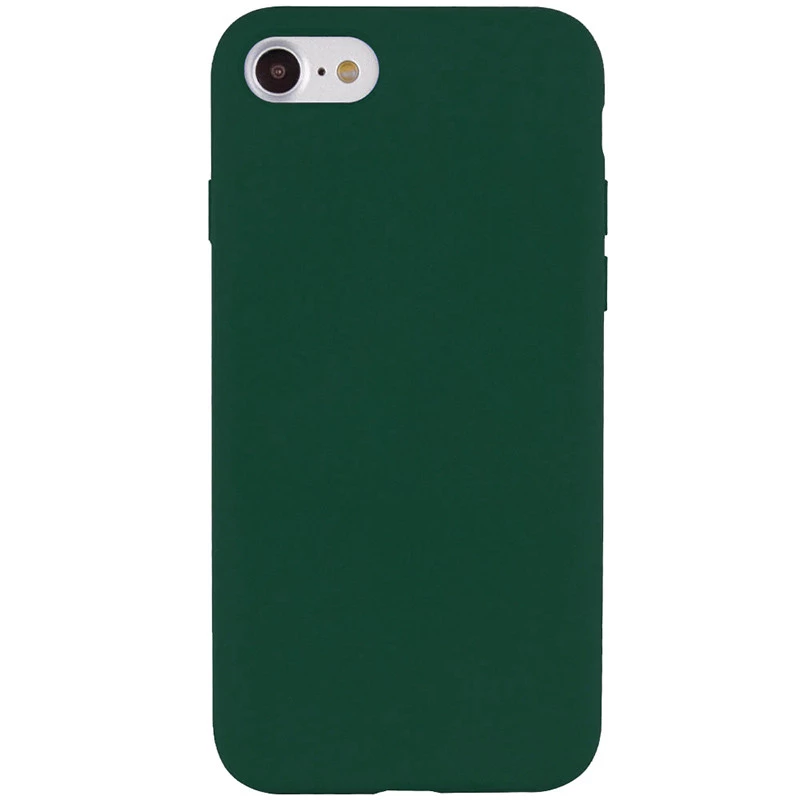 Чохол з закритим низом Silicone Case на Apple iPhone SE (2020) – Зелений / Forest green. Фото 1 з 1