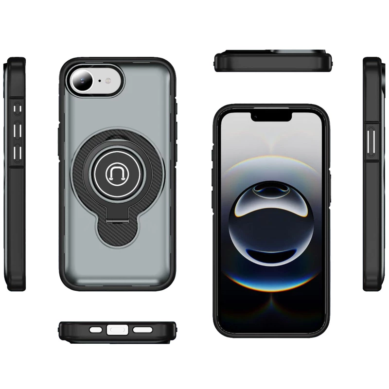 TPU+Textured PC Magnet для Apple iPhone 17e (6.1") – Grey. Фото 3 из 5