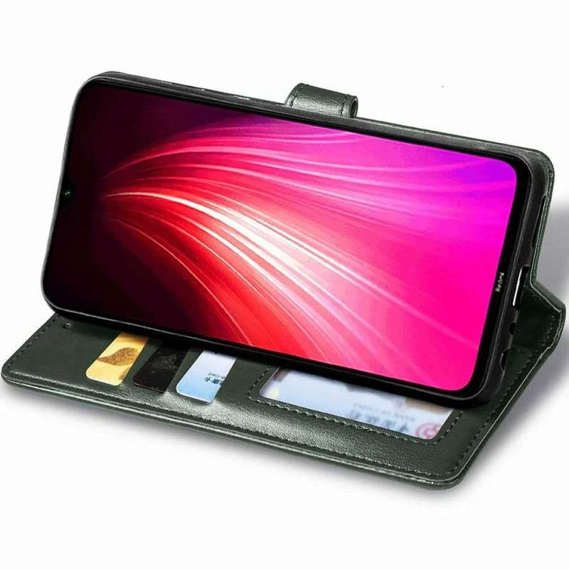 Чохол-книжка GETMAN галант на Xiaomi Redmi Note 8T – Зелений. Фото 3 з 3