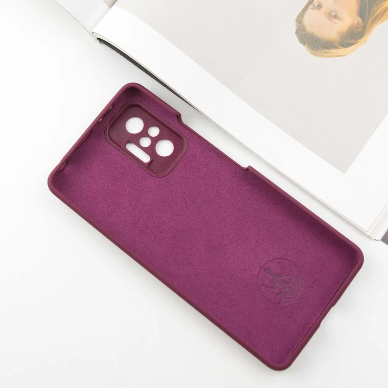 Чохол Silicone Case Lakshmi Premium із закритою камерою для Xiaomi Redmi Note 10 Pro – Бордовий / Plum. Фото 3 з 6