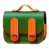 Кожаный футляр Briefcase для наушников AirPods 3 – Green / Orange. Фото 1 из 5