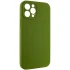 Чехол с защитой камеры Silicone Case для Apple iPhone 12 Pro (6.1") – Зеленый / Dark Olive. Фото 2 из 5