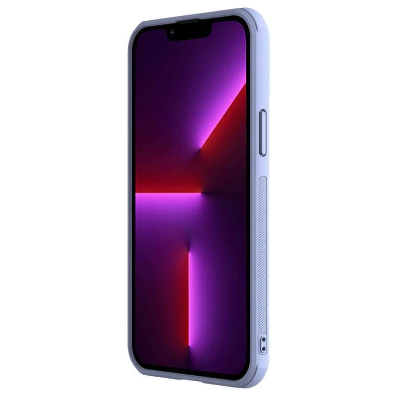 Шкіряна накладка Nillkin зі шторкою для камери на Apple iPhone 13 Pro (6.1") – Бузковий / Purple. Фото 5 з 5