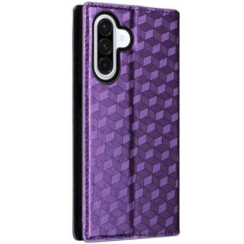 Кожаный чехол-книжка Rhombus Book для Samsung Galaxy A07 – Purple. Фото 2 из 7