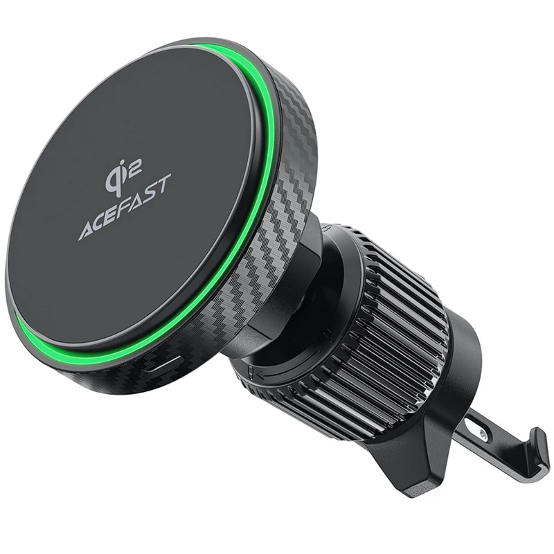 Автотримач з БЗП Acefast D33 Qi2 Magnetic Wireless Charging 15W – Black. Фото 1 з 5