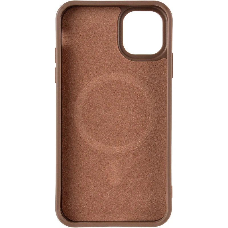 TPU чохол Carbon Protective with Magsafe для Apple iPhone 12 (6.1") – Coffee. Фото 4 з 6