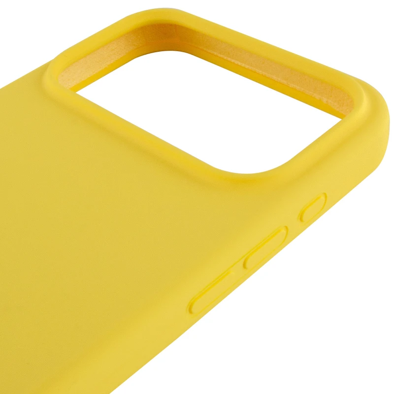 Чохол Silicone Case з закритим низом на Apple iPhone 17 Pro Max (6.9") – Жовтий / Yellow. Фото 5 з 6