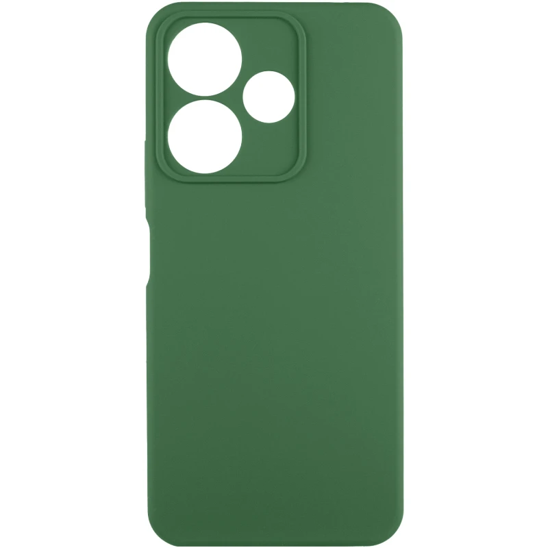 Чохол Silicone Cover Ummi Lakshmi Full Camera (AA) для Xiaomi Poco M6 4G – Зелений / Dark green. Фото 2 з 3