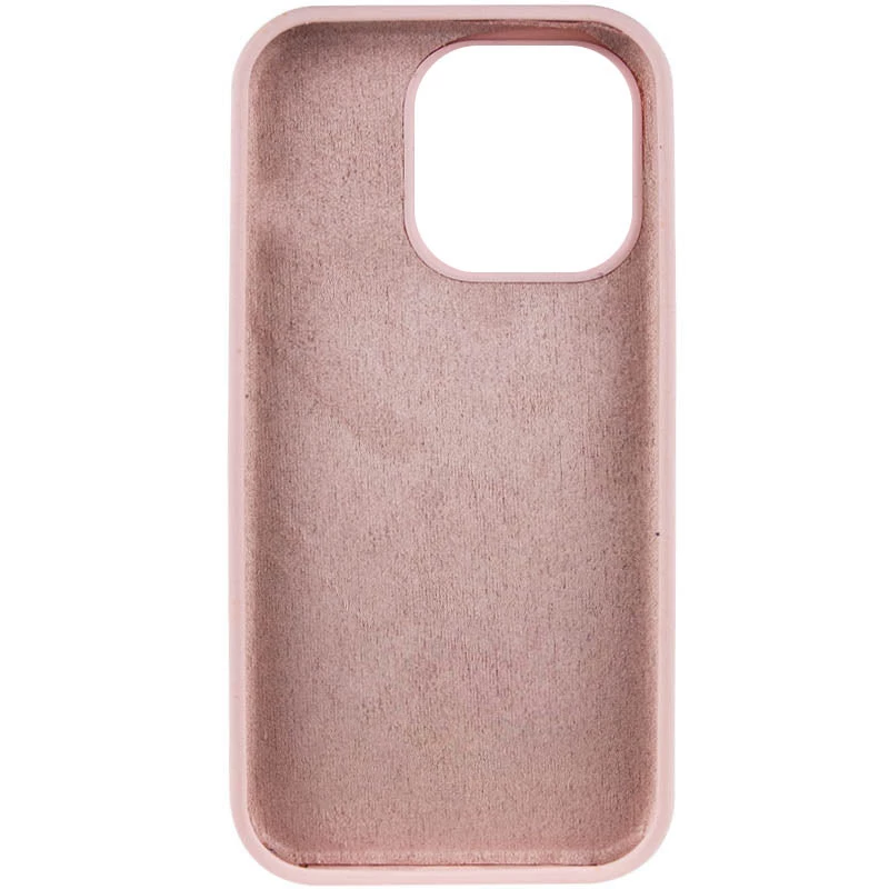 Чехол с закрытым низом Silicone Case для Apple iPhone 16 – Розовый / Chalk Pink. Фото 8 из 13