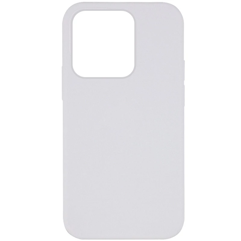 Чохол з закритим низом Silicone Case на Apple iPhone 13 Pro (6.1") – Білий / White. Фото 2 з 7