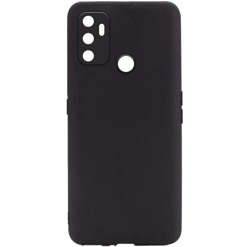 

Кольоровий силіконовий чохол із захистом камери на Oppo A53 / A32 / A33 (Чорний / Black)