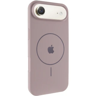 Чохол Silicone Case Full Protective (AA) V2 with MagSafe для Apple iPhone 17 Air (6.5") — Сірий / Lavender