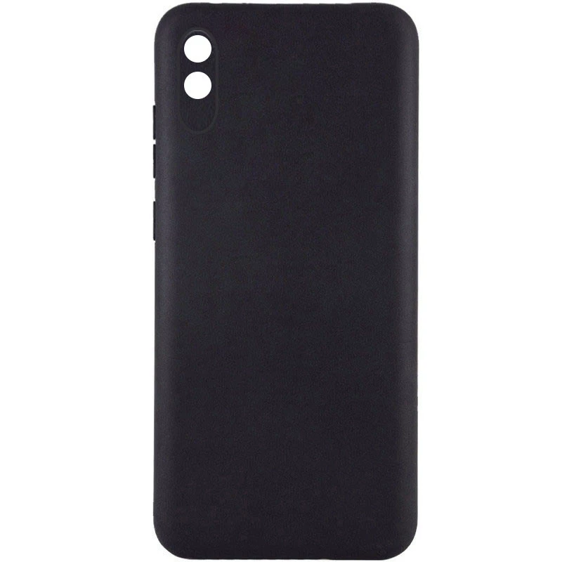 

Чёрный силиконовый чехол Epik с защитой камеры для Xiaomi Redmi 9A (Черный), Чорний